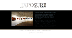 Desktop Screenshot of exposurefineartgallery.com