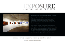 Tablet Screenshot of exposurefineartgallery.com